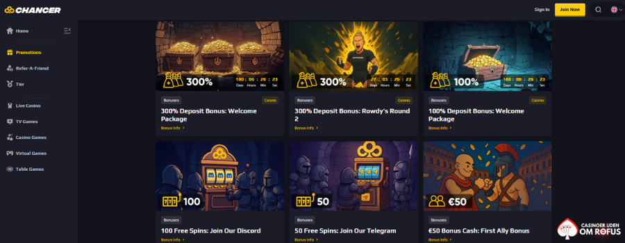 Chancerbet Casino bonus