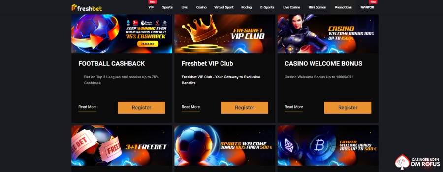 FreshBet Casino bonus
