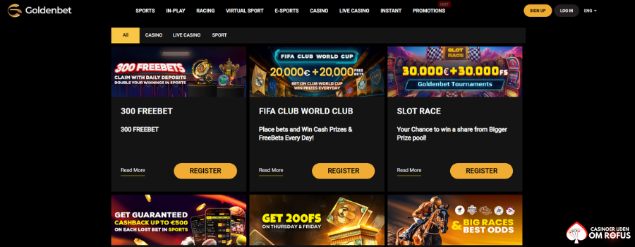 Goldenbet Casino bonus