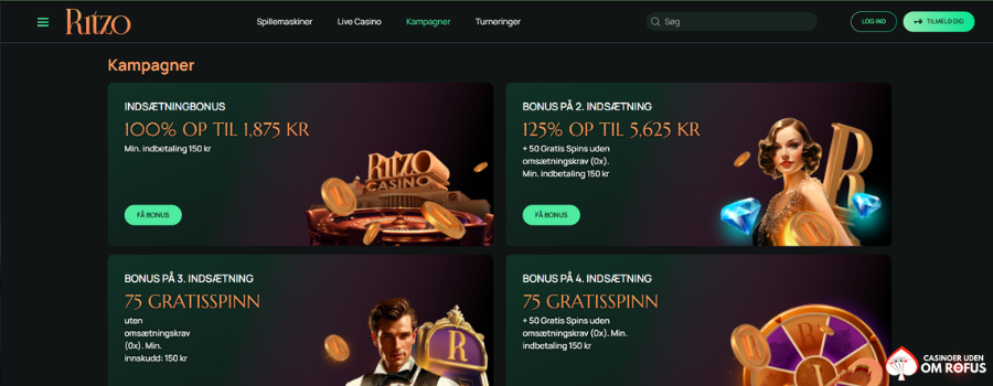 Ritzo Casino bonus