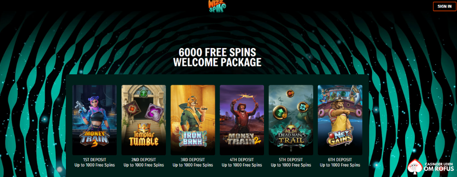 Wizzspin casino bonus