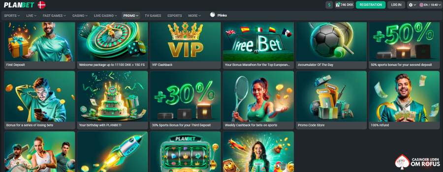 Planbet casino bonus