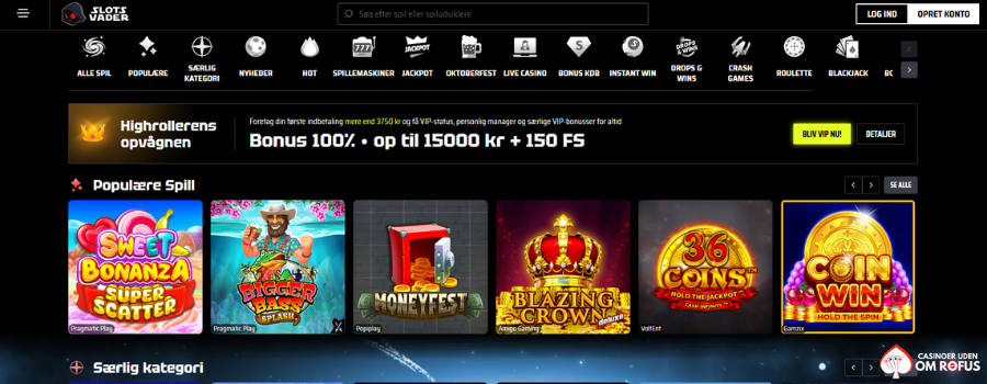 SlotsVader casino slot