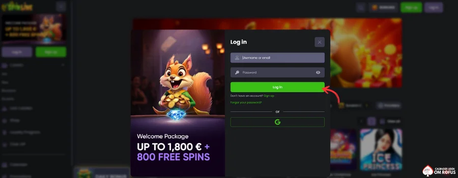 Spinline Сasino Login